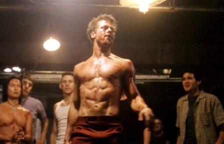 Brad Pitt Fight Club body