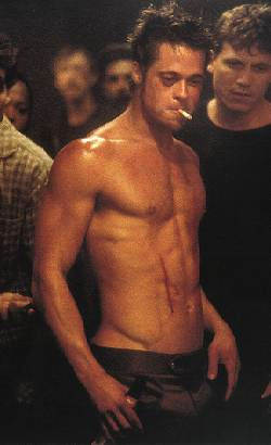 Brad Pitt body Fight Club